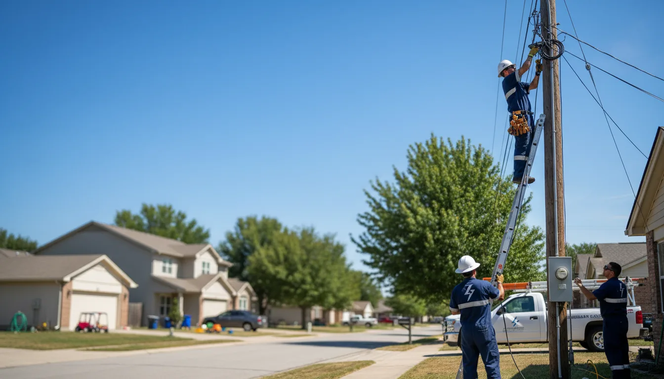 Residential electrician providing installation services in Thorp, WI